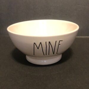 Rae Dunn Artisan Collection by Magenta Small Footed Bowl “Mine”